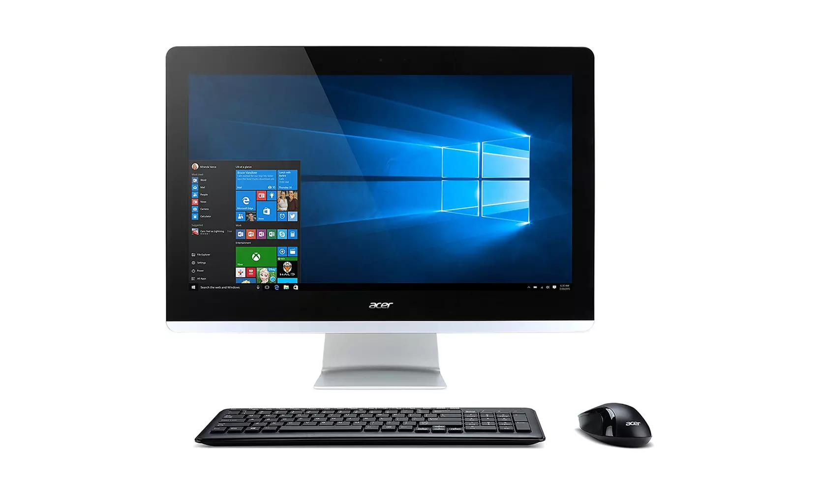 Acer Aspire Z3 Windows 10 All-in-One Touchscreen Computer in Black - Primary Image