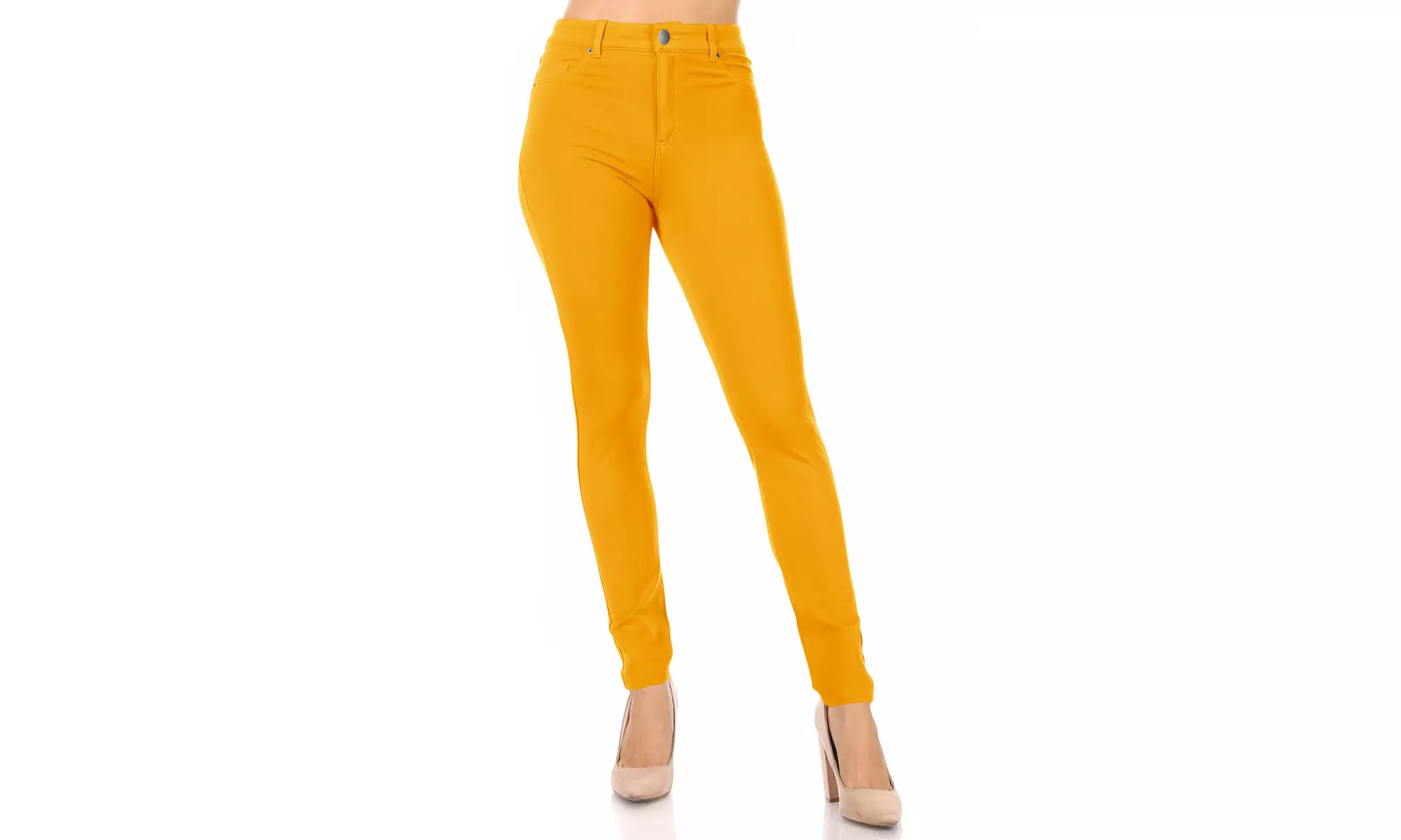 Women's Casual Skinny Ponte Mid-Rise Pants