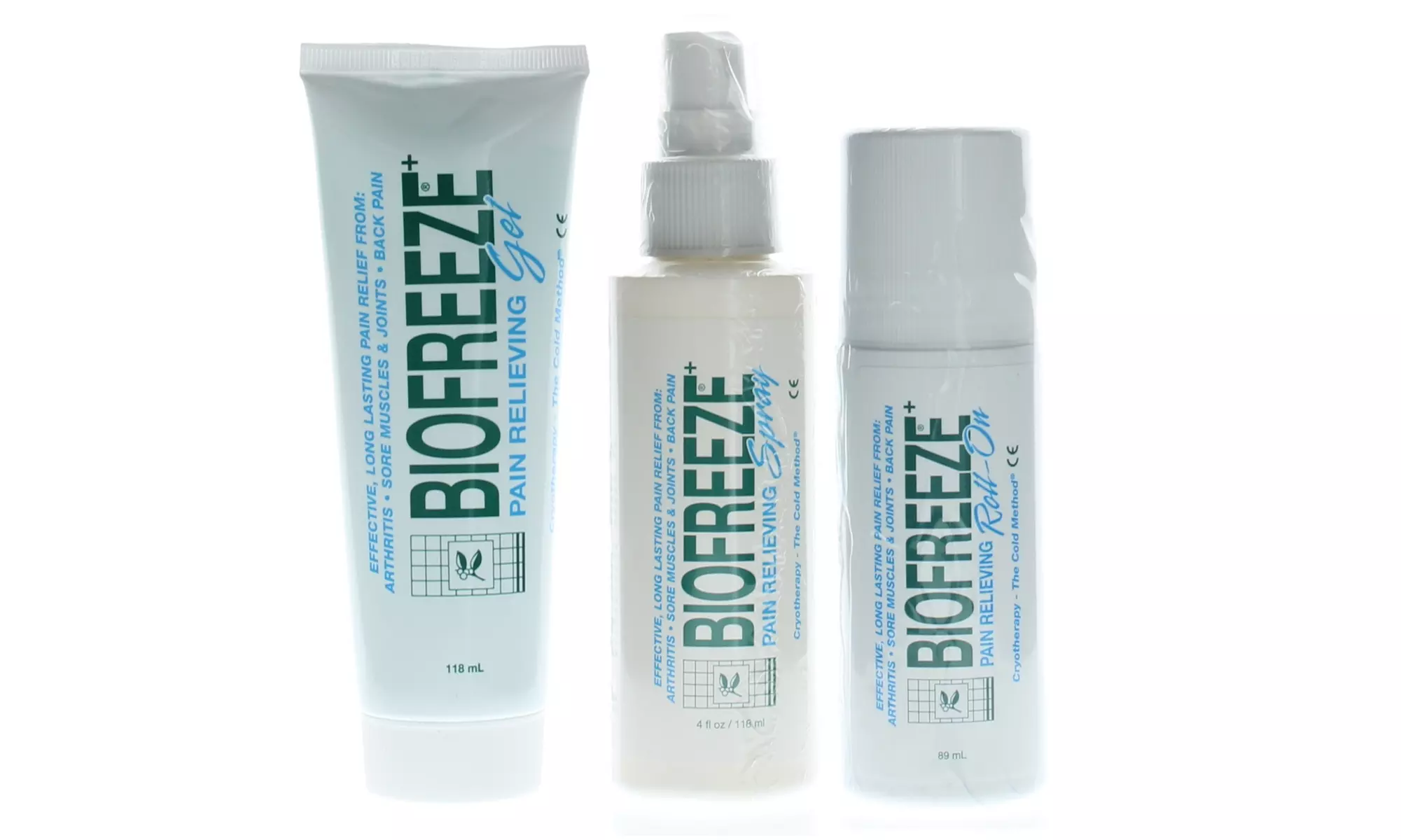 Biofreeze Pain Relief (Roll-On, Gel or Spray in 1,2 or 3 Pack) - Primary Image