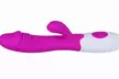 Silcone Dildo Waterproof Rabbit Vibrator 30 Speeds G spot Clitoral Stimulator - Second Medium