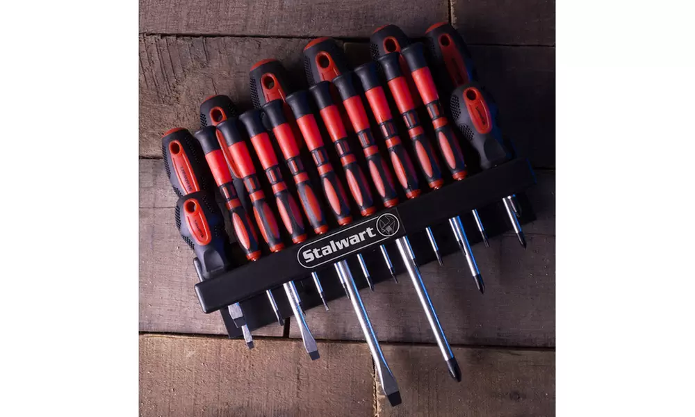 18 Piece Screwdriver Set with Wall Mount and Magnetic Tips - Second Medium