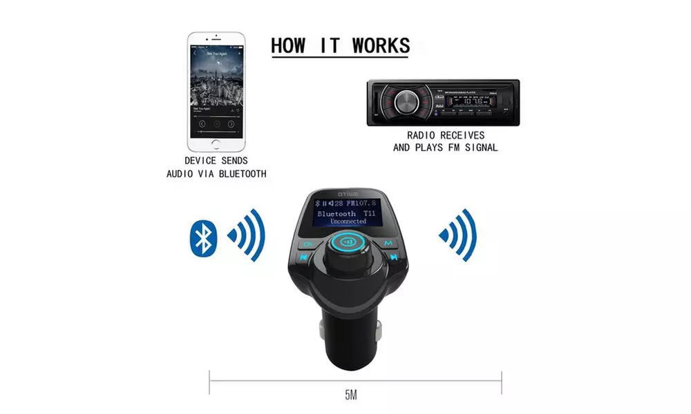 iSunnao Bluetooth FM Radio Transmitter - Second Medium