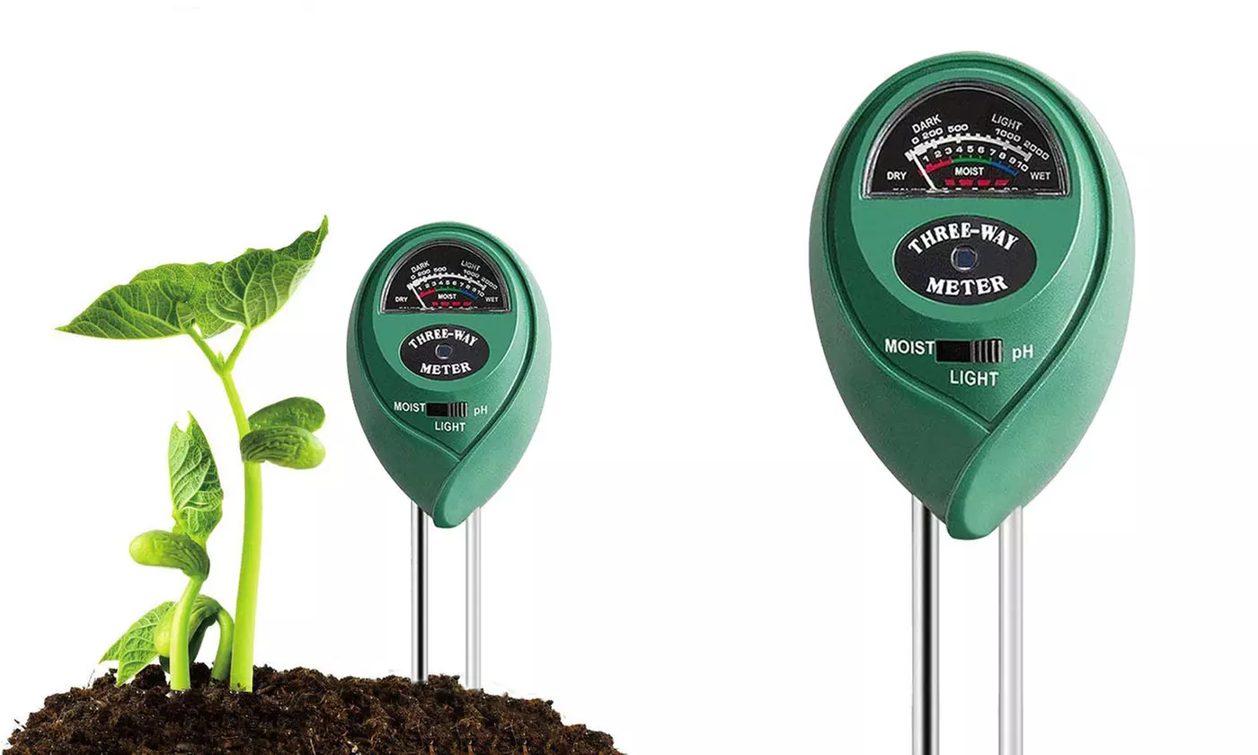 3-in-1 Soil Tester Kits with Moisture,Light and PH Tester for Garden - Primary Image