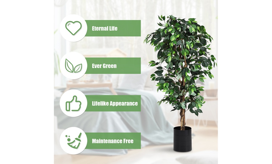 Up To 62% Off On 6 Ft Artificial Ficus Silk Tr... | Groupon Goods