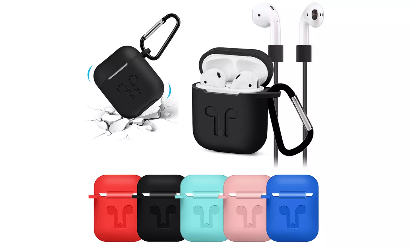 Shockproof Protective Case Cover Silicone Portable For Apple Airpods Earphone - Primary Image