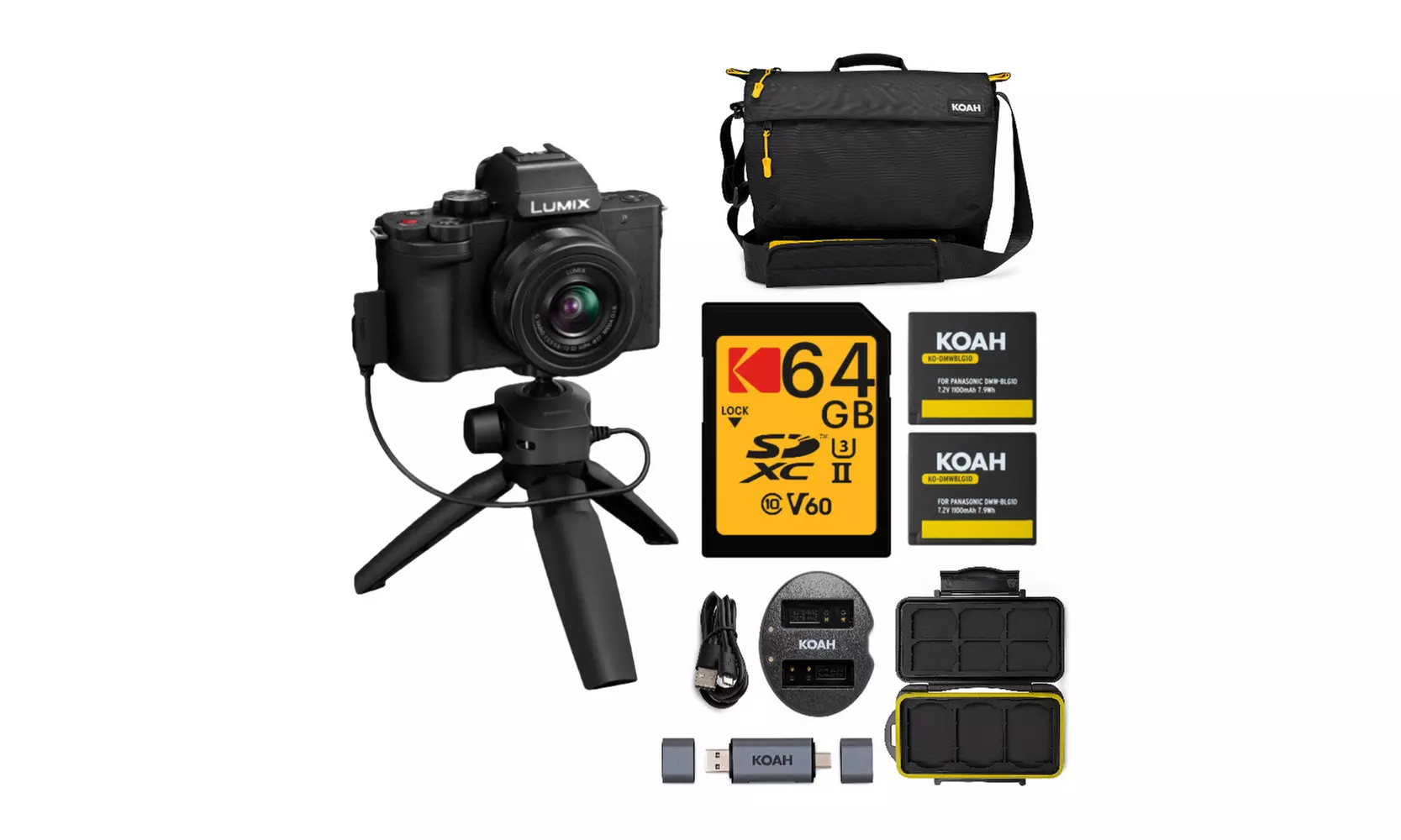 Panasonic LUMIX G100 4K Mirrorless Vlogging Kit with 12-32mm Lens Bundle - Primary Image