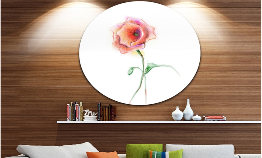 Up To 8% Off on Red Poppy Flower with Green L... | Groupon Goods