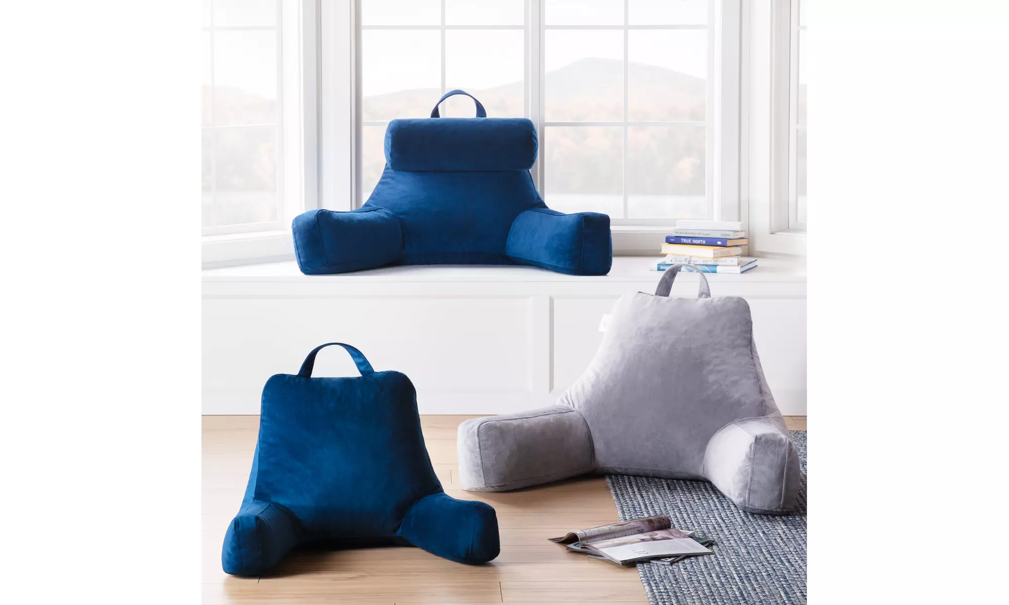 Linenspa Shredded Foam Reading Pillow - Multiple Options Available - Primary Image