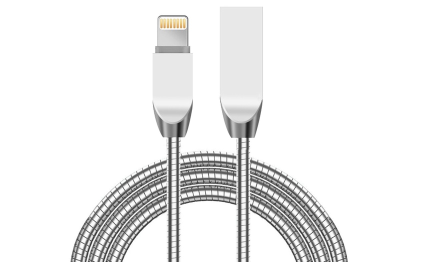 Image 3: Spring Zinc Alloy Cable Iphone Cable