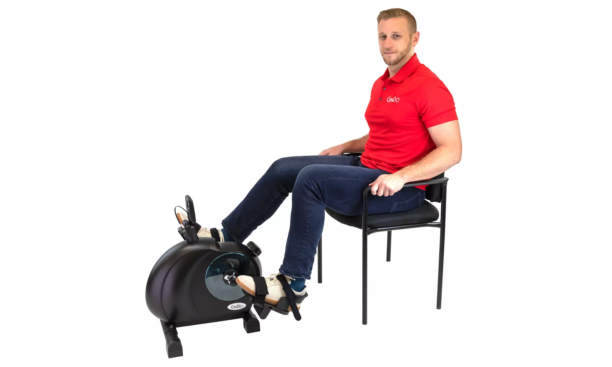 CanDo Bi-Directional Pedal Exerciser with Premium Handles - Second Medium