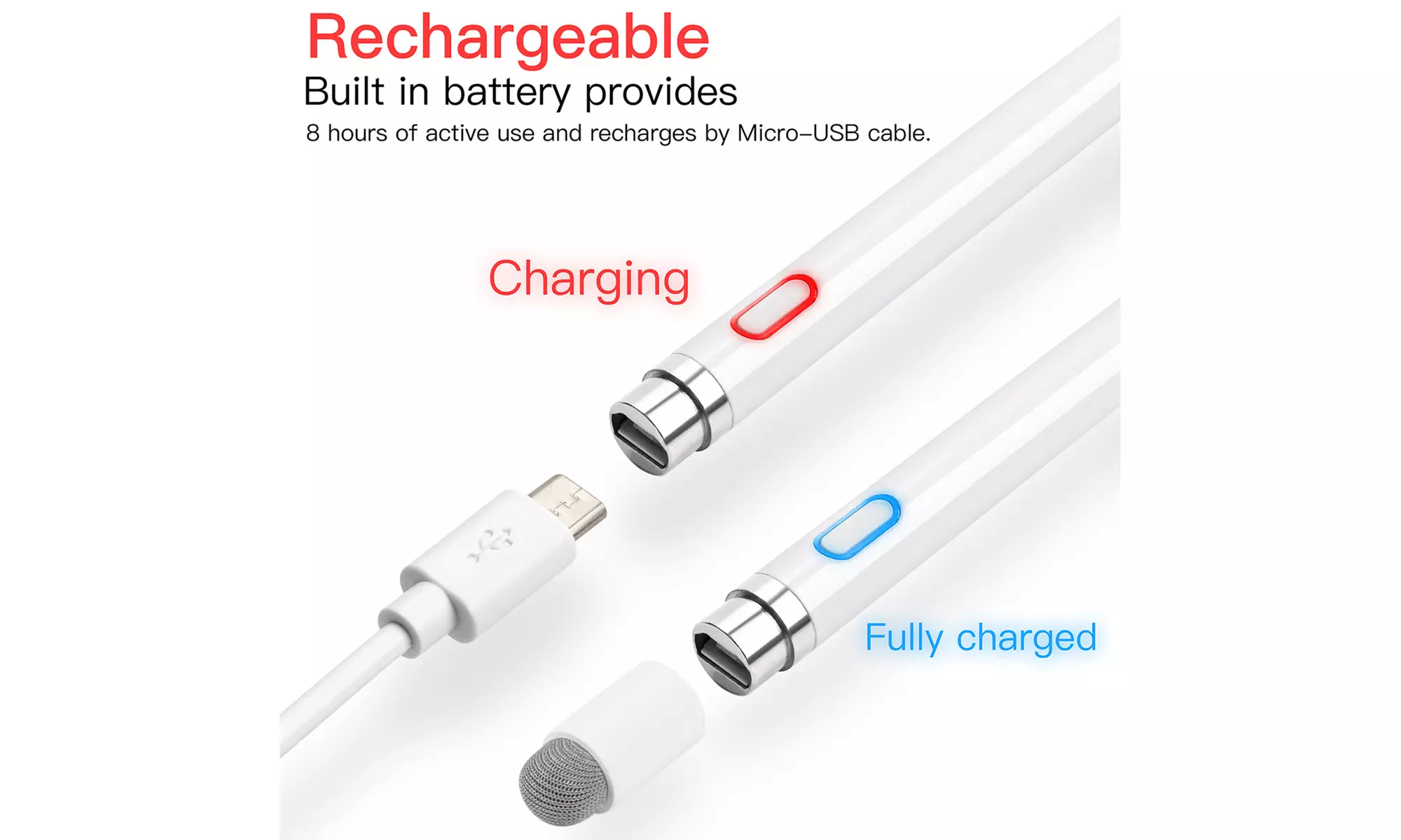 Stylus Pens Active Smart Digital Pencil Touch Screens For iPad/Tablet/Phone