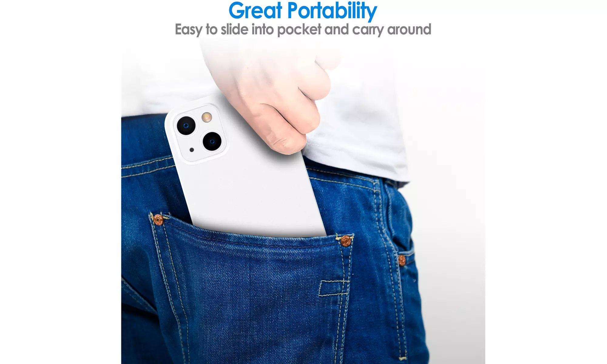 Ultra Slim Matte Case for iPhone 13, Camera Lens Full Protection Hard Thin Cover