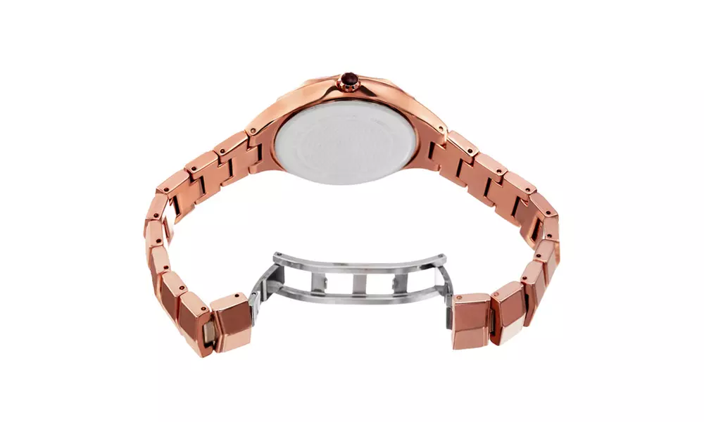Akribos XXIV Women's Quartz Bracelet Watch With Crystals From Swarovski AKGP932