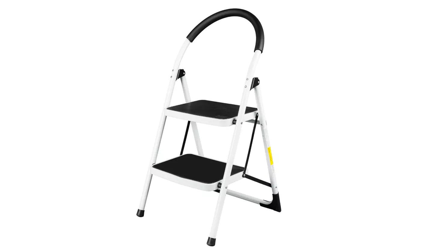 330Lbs Portable Aluminum Lightweight Folding Stool 2 Step Ladder - Primary Image