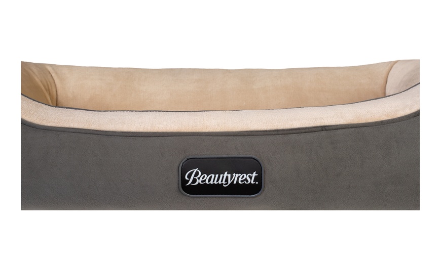 beautyrest ultra plush cuddler dog bed