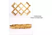 Mosunx 10 Bottle Wooden Wine Rack Wine Stroage Exhibition - Second Medium