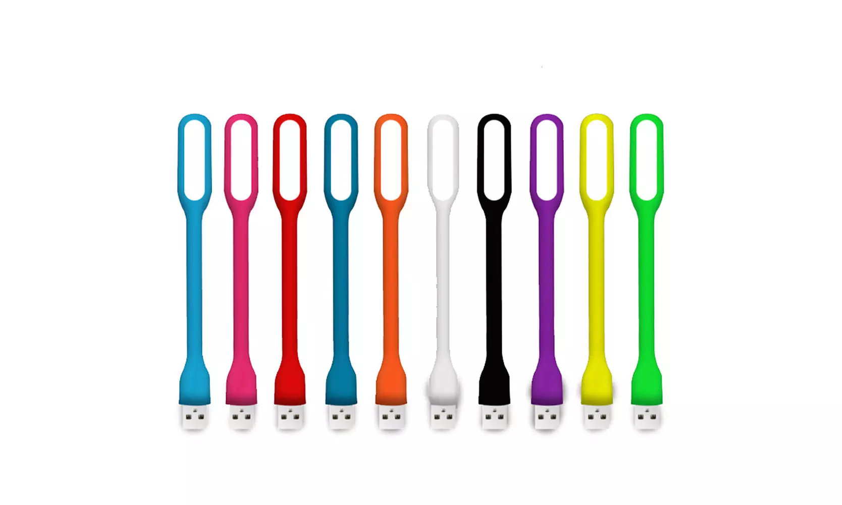 10 PCS Flexible Bright Mini USB LED Light Lamp for Notebook Laptop Desk Reading - Primary Image