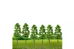 Model Trees Mini Scenery Landscape Architecture Train Railroad Trees - Second Medium
