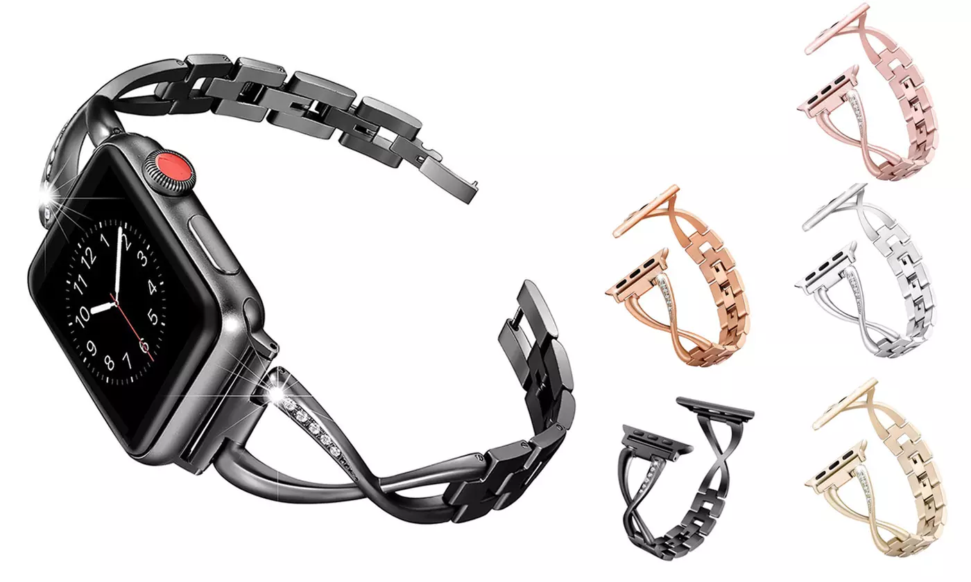 For Apple Watch 38-44mm Replacement Stainless Steel Band Bracelet Strap - Primary Image