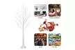 5FT Artificial White Christmas Tree with 72 LED Lights for Home Wedding Party - Second Medium