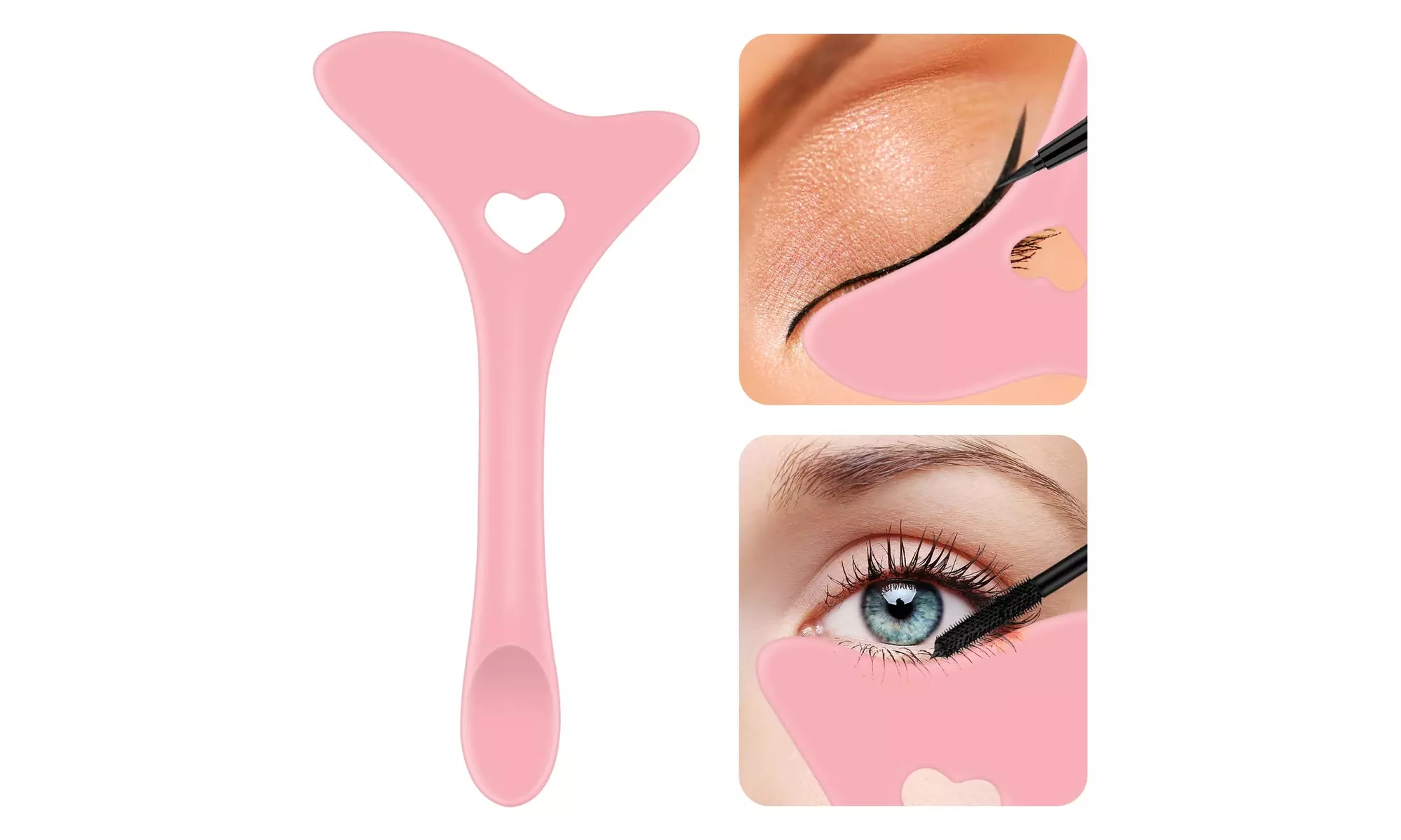 Eyeliner Stencils Wing Tips, Silicone Eyebrow Pencil Stencil Reusable - Primary Image