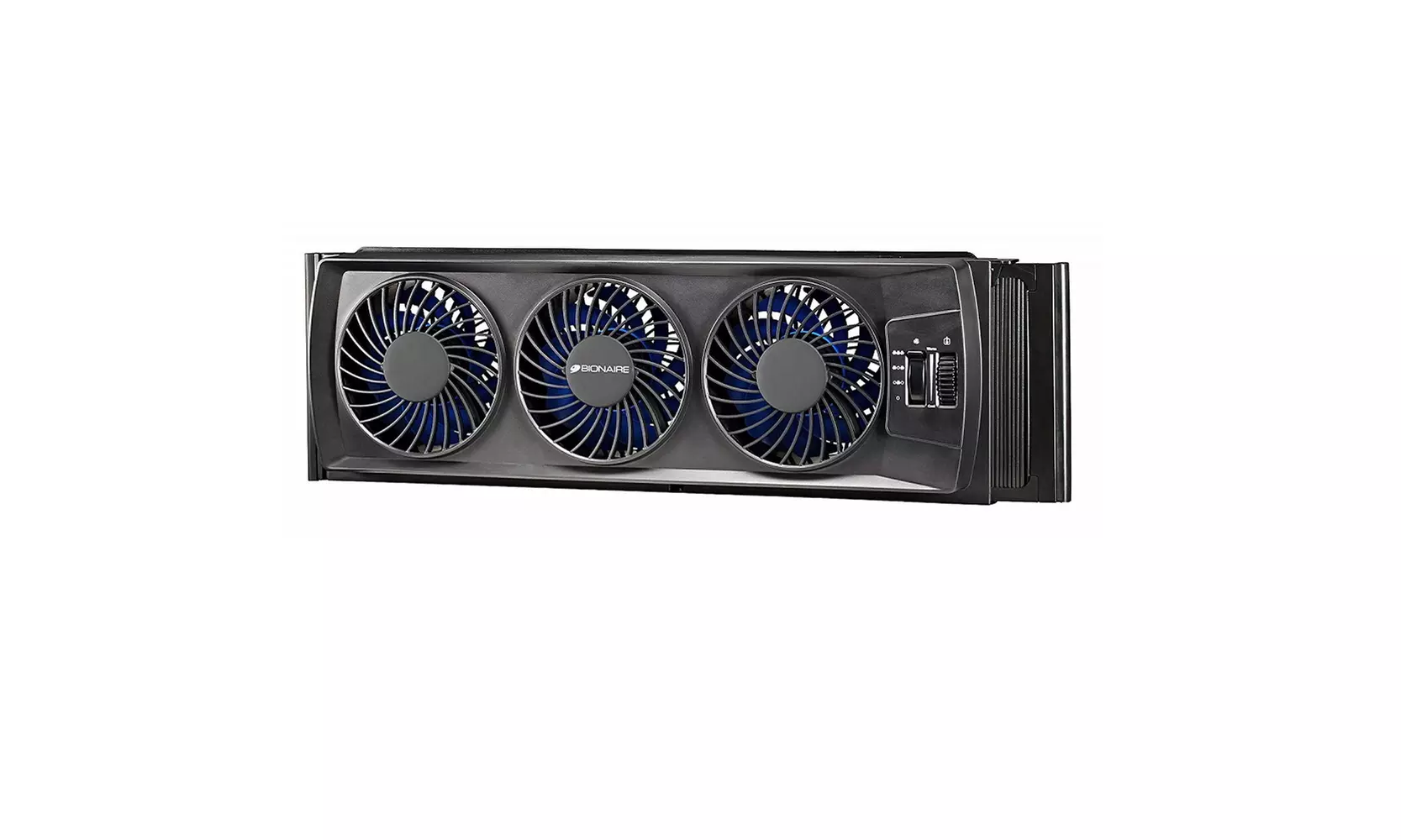 Holmes Bionaire BWF0522M Compact Window Fan w/Manual Controls, 3 Baldes, Black  - Primary Image