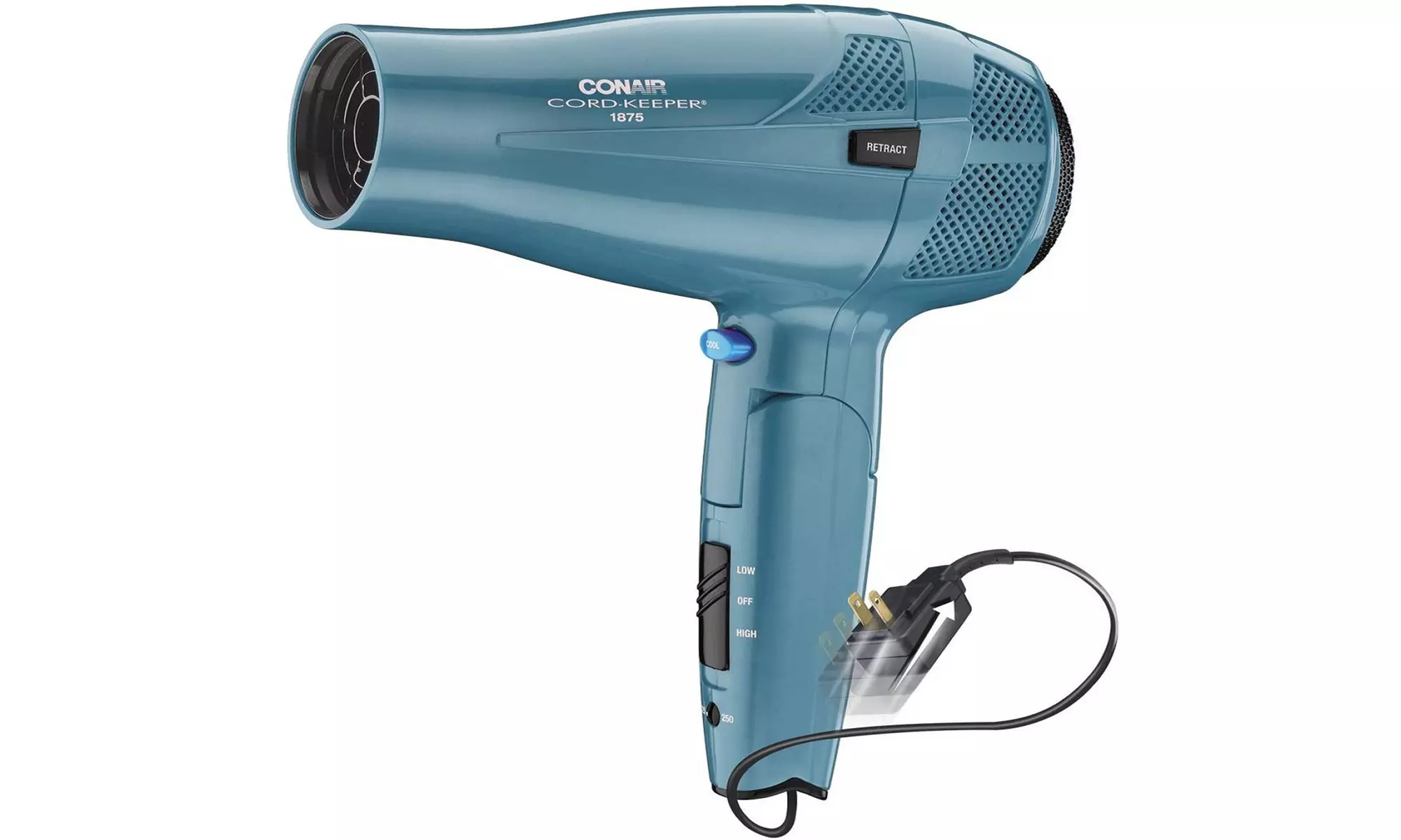 Conair 1875 Watt Cord Keeper Hair Dryer with Folding Handle and Retractable Cord - Primary Image
