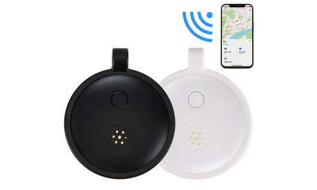 Bluetooth Tracker Tag Key Finder Item Locator Works With Apple Find My(iOS Only) White 2in