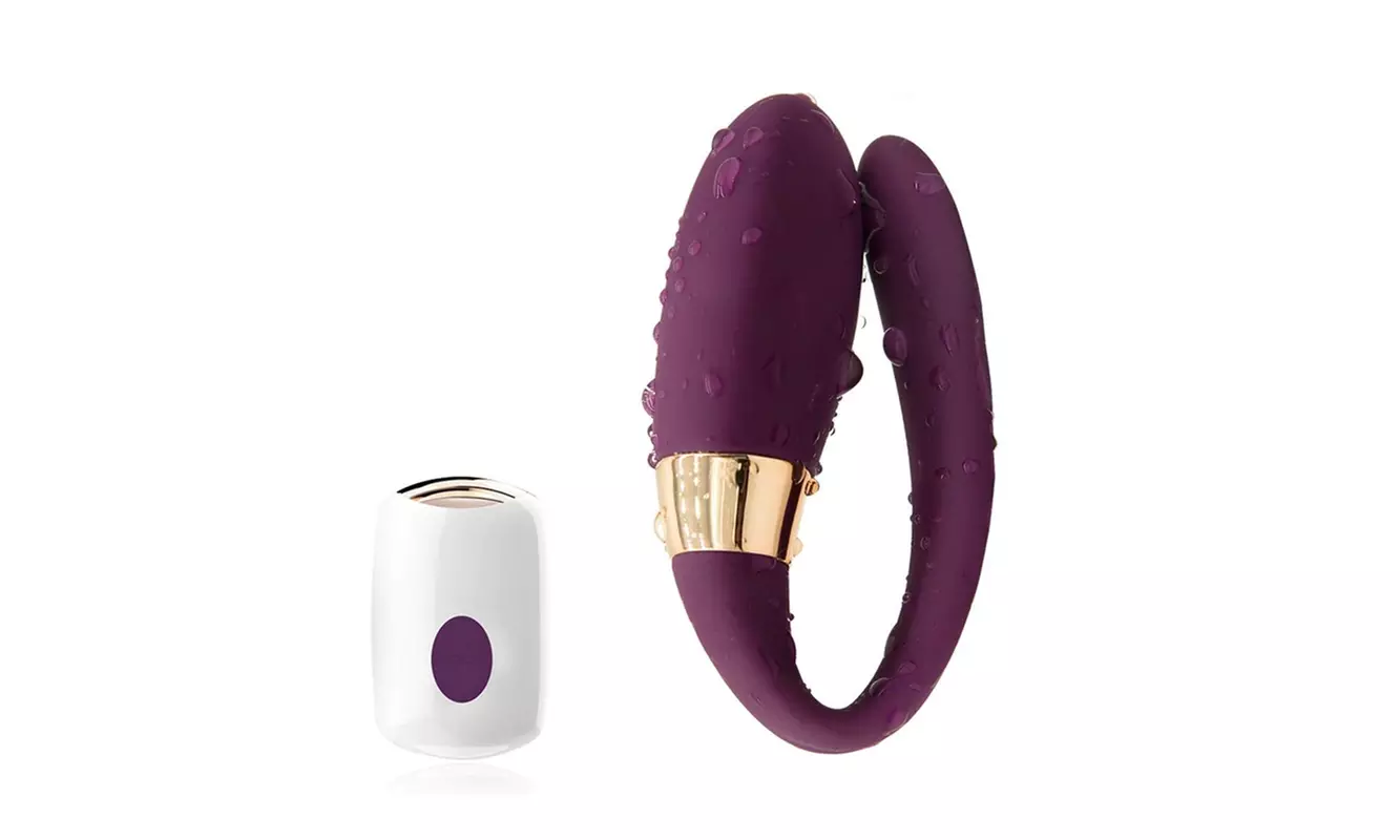 Remote Control Strapon Double Head Dildo Clitoris Clit G-spot Vibrator - Second Medium