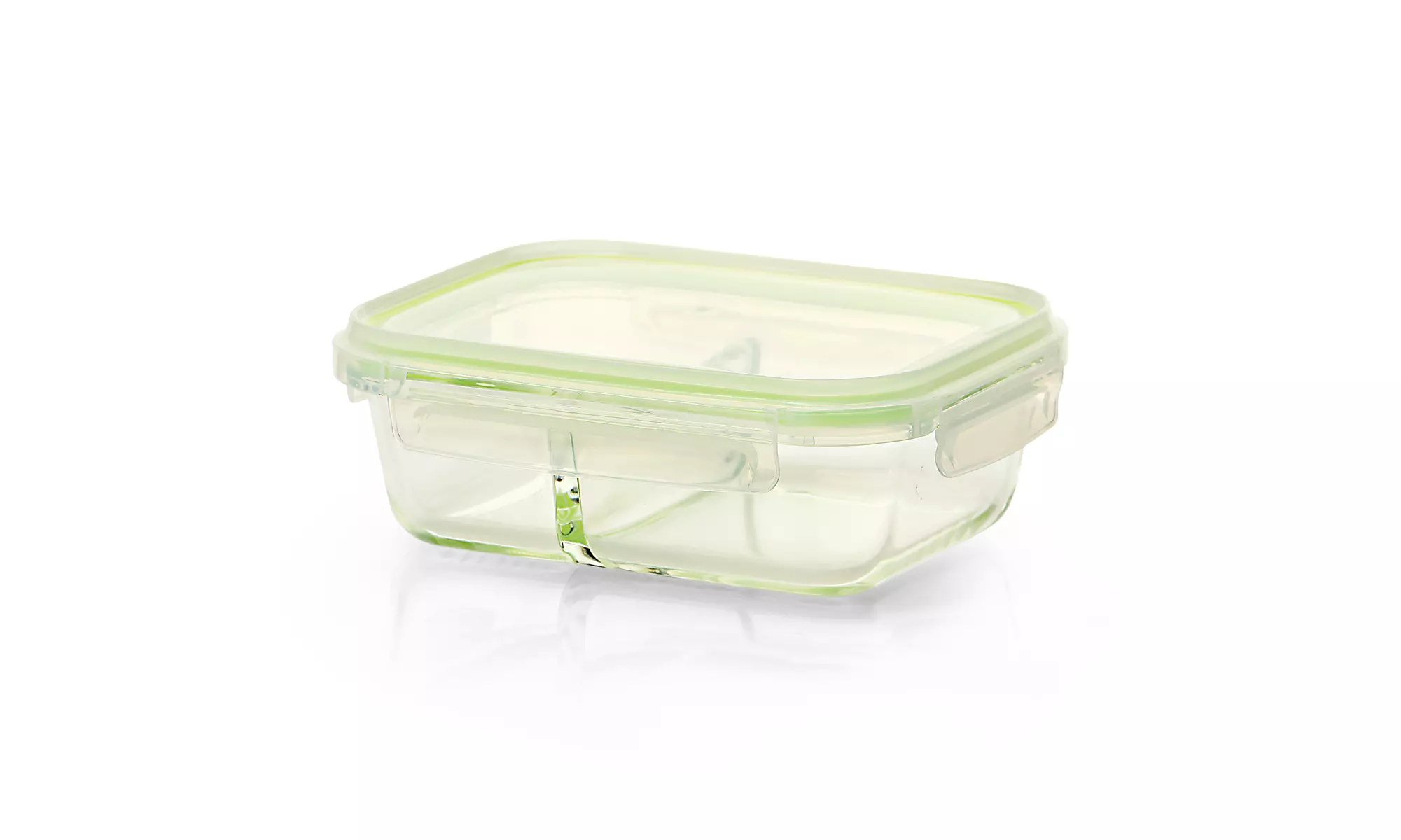 2-Compartment Glass Meal Prep Food Container (1-Pack) - Primary Image