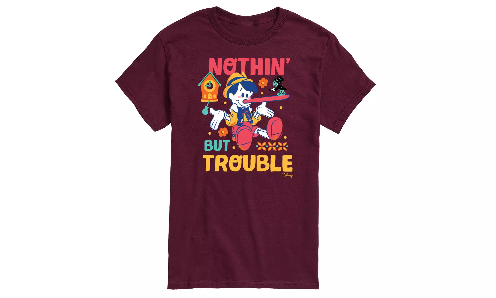 Disney Pinocchio Men's Graphic Tees Officially Licensed - Second Medium
