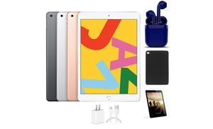 Apple iPad Bundle with Wireless Earbuds 5th, 6th, 7th, 8th-Gen (Scratch & Dent)