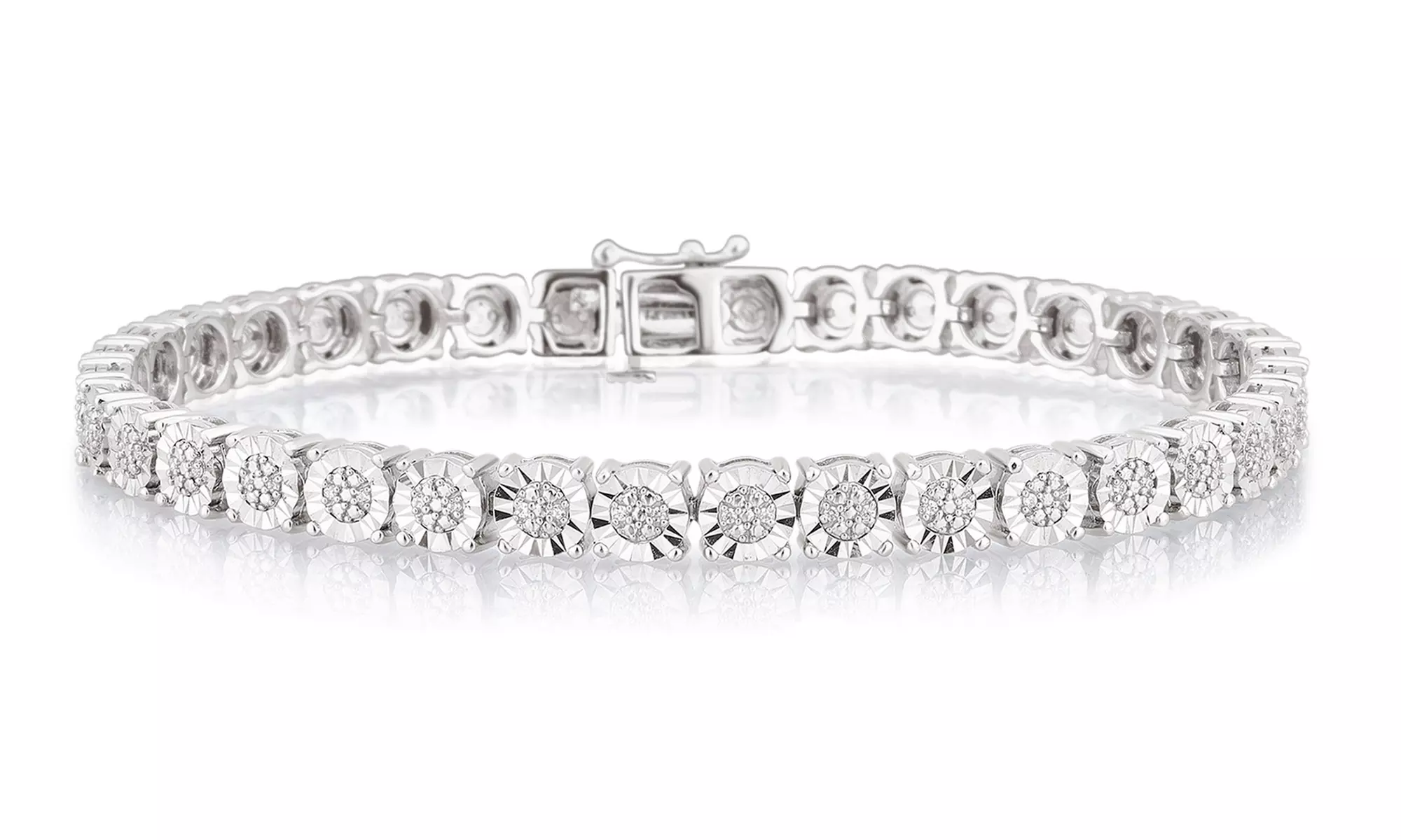 1/3 Cttw Diamond Miracle Plate Bracelet and Earring Set by Brilliant Diamond - Primary Image