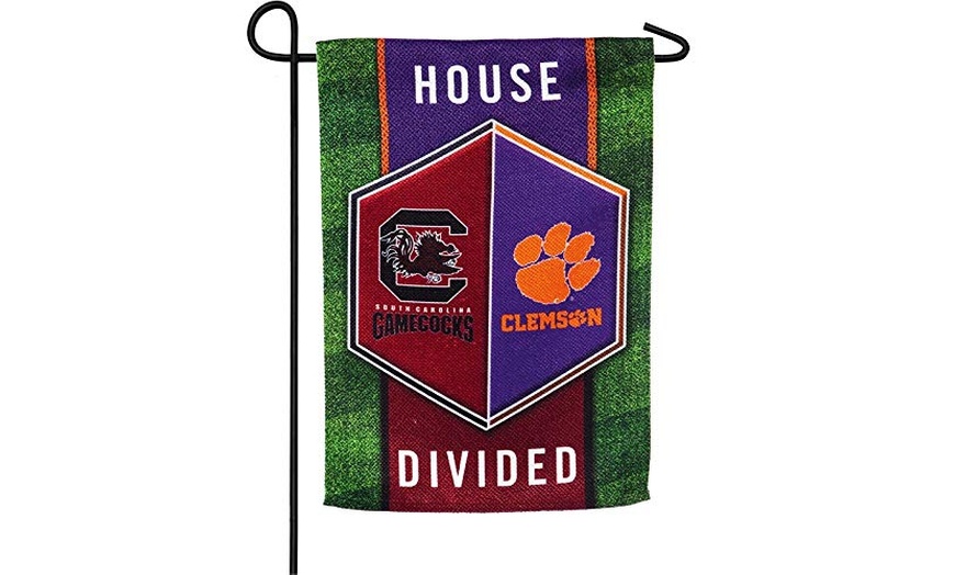 Team Sports America NCAA House Divided Suede Garden Flags | Groupon