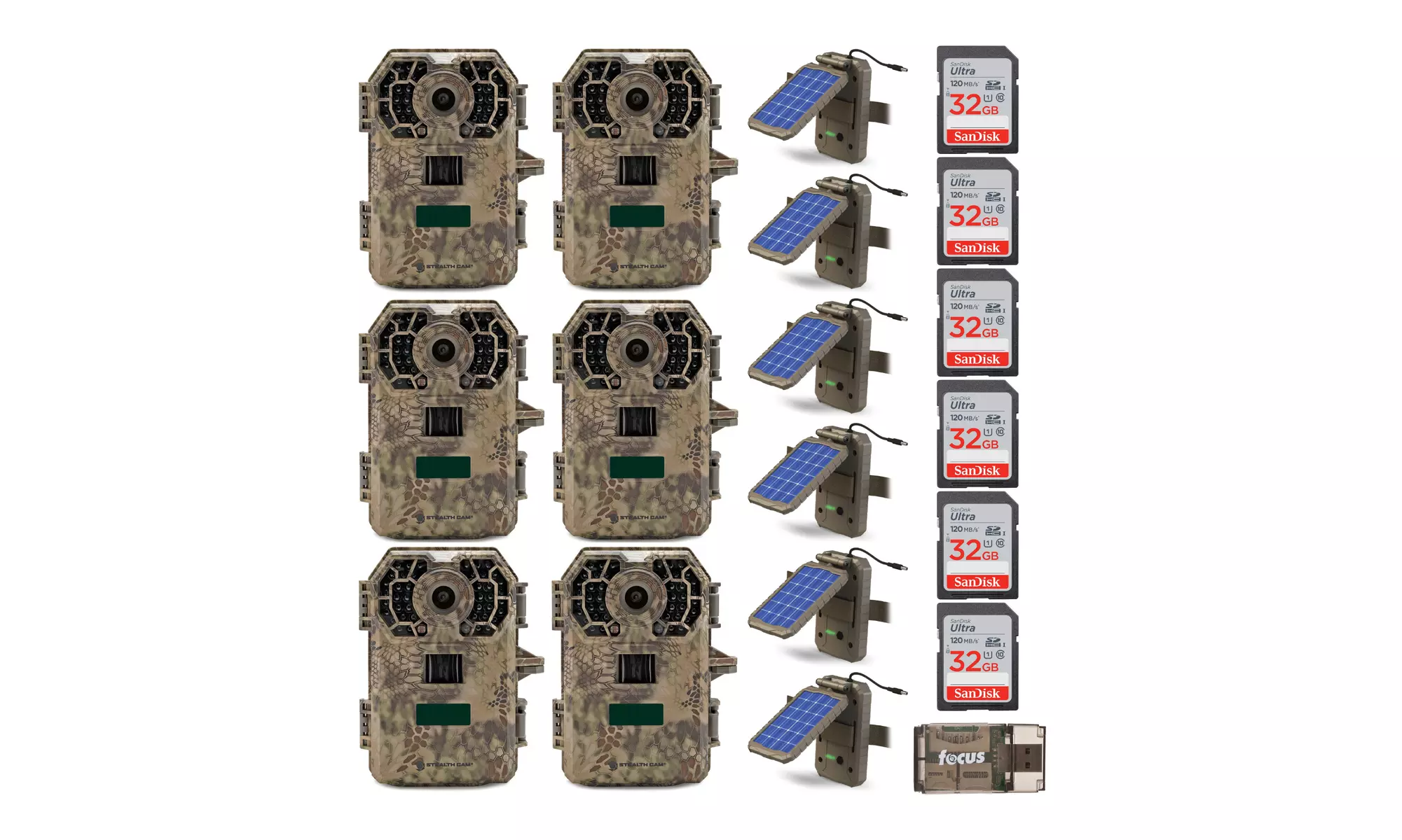 Stealth Cam G42NG 24MP No Glow Trail Camera (Kryptek Camo) (6-Pack) Bundle - Primary Image