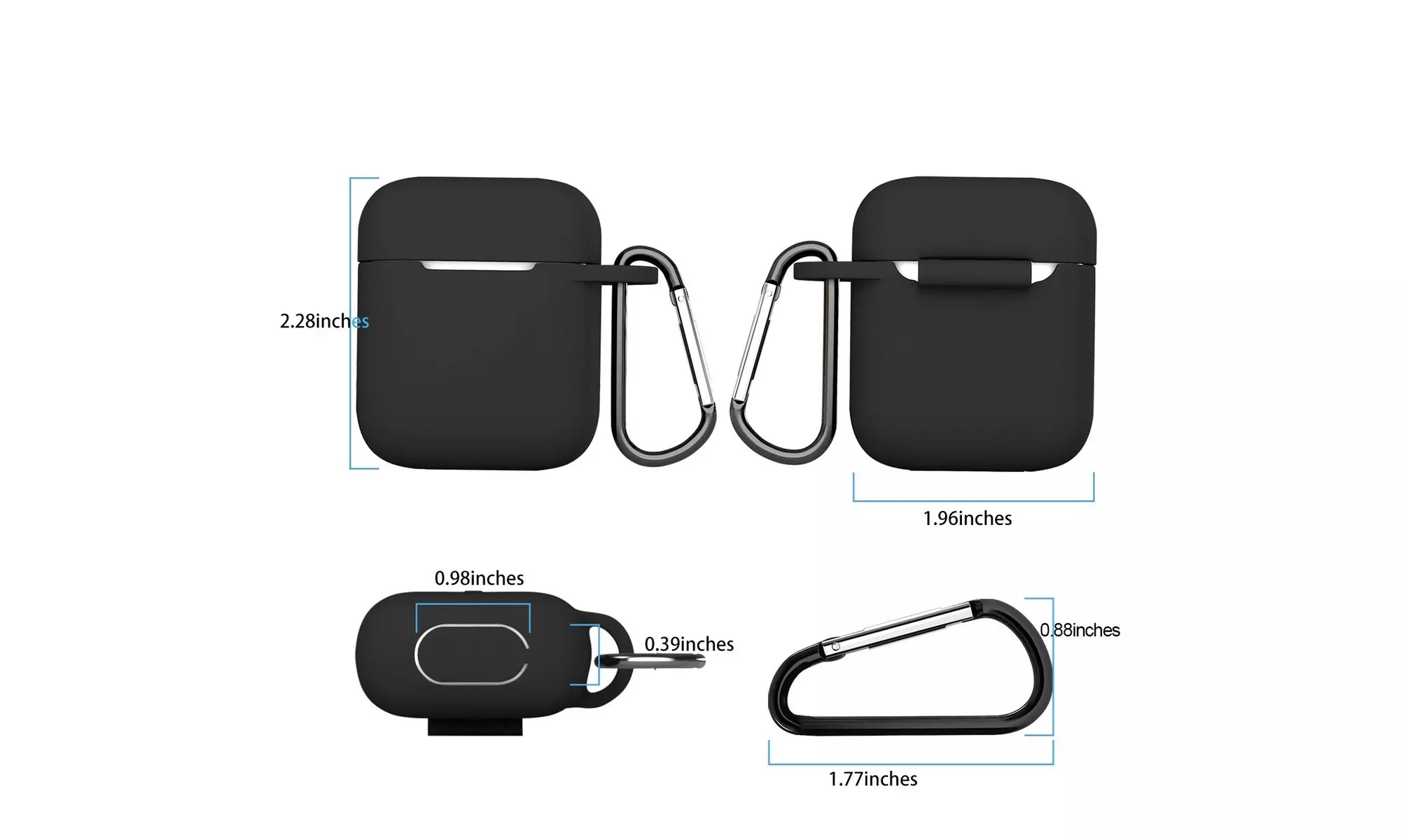 AirPods Silicone Case Cover Protective Skin for Apple Airpod Charging Case