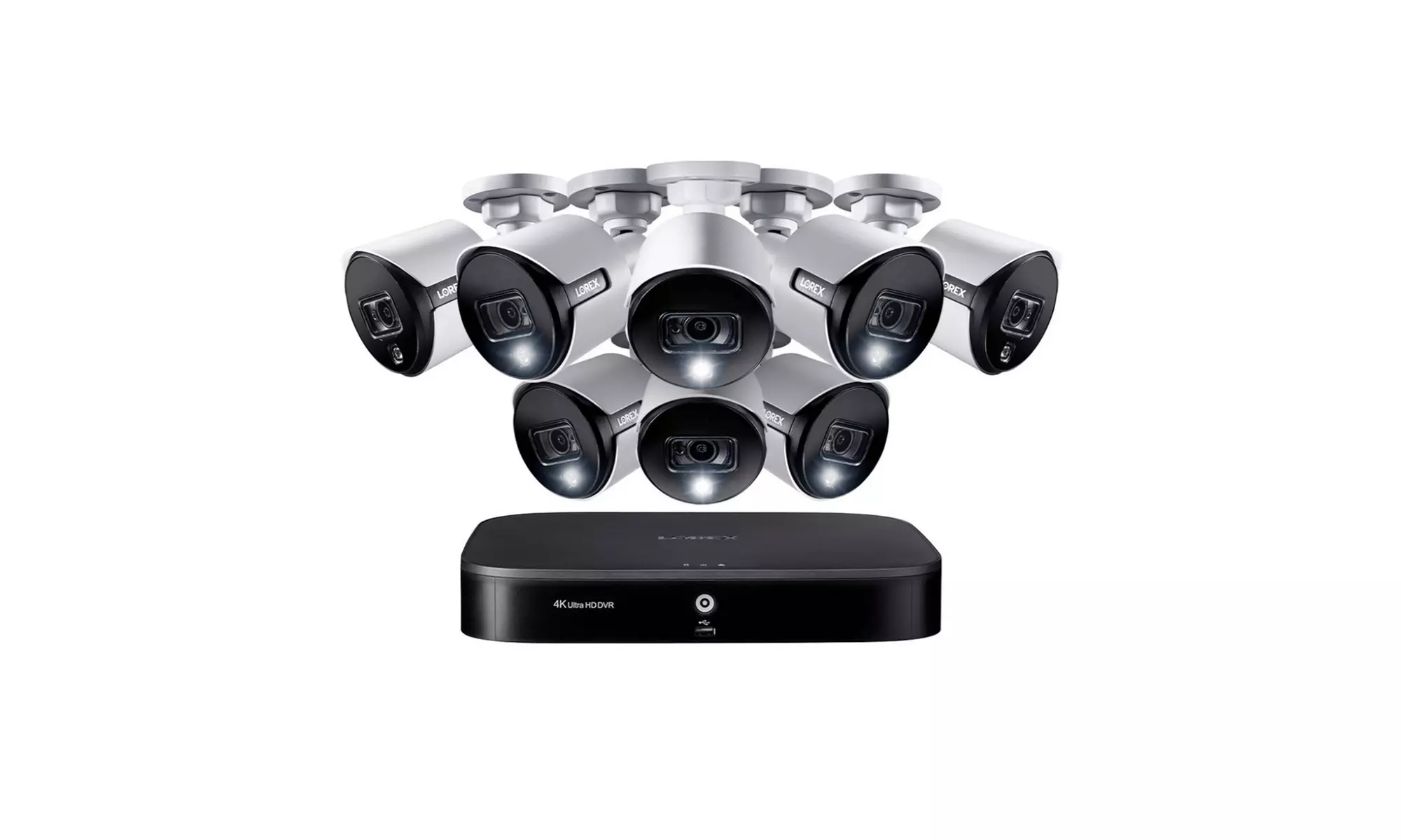 Lorex 4K Ultra HD 8-Channel Security System with 8 Active Deterrence 4K Cameras - Primary Image