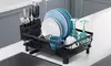 NewHome Dish Drying Rack with Drain Board Drainer & Utensil Organizer Holder