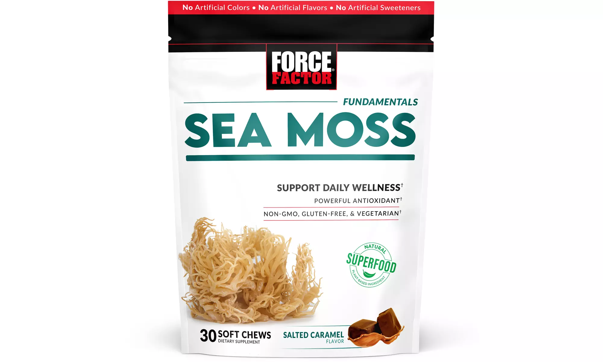 Force Factor Irish Sea Moss Soft Chews - NON-GMO, Gluten-Free & Vegetarian - Primary Image