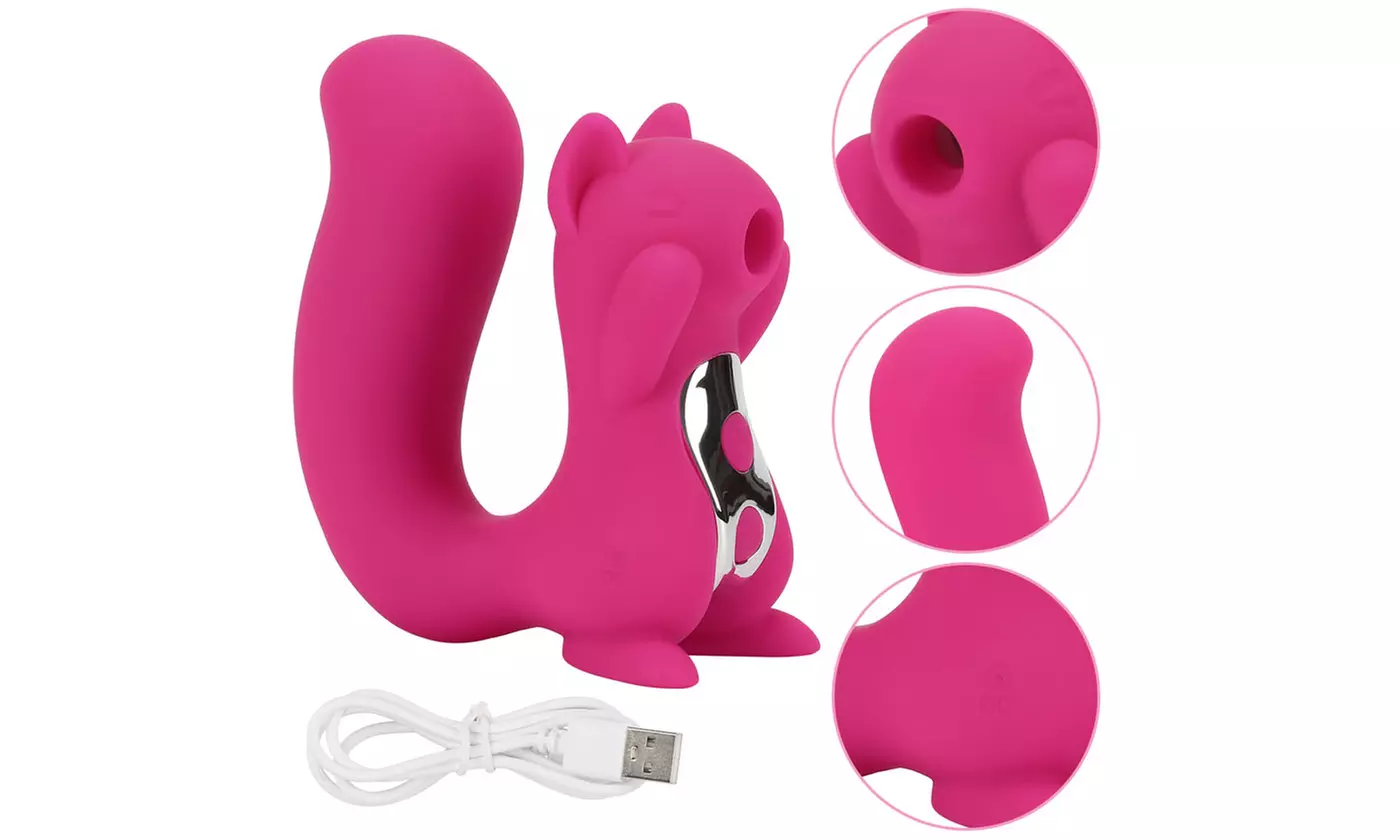 Squirrel Sucking Vibrator Clit Sucker Dildo G Spot Massager Sex Toy