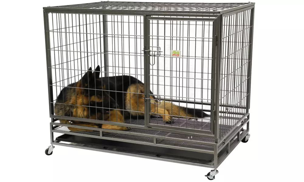 GoPetClub Heavy Duty Steel Crate - Primary Image