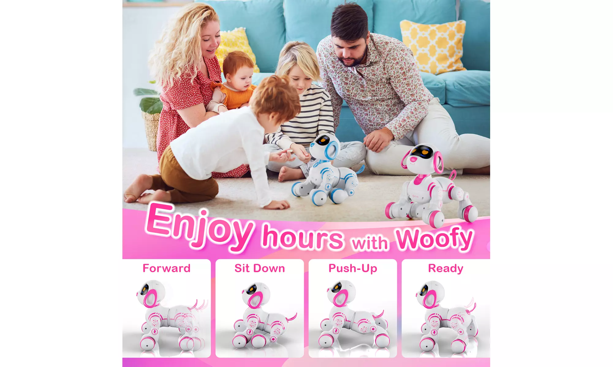 Contixo R3 Robot Dog, Walking Pet Robot Toy, App Controlled Robots for Kids