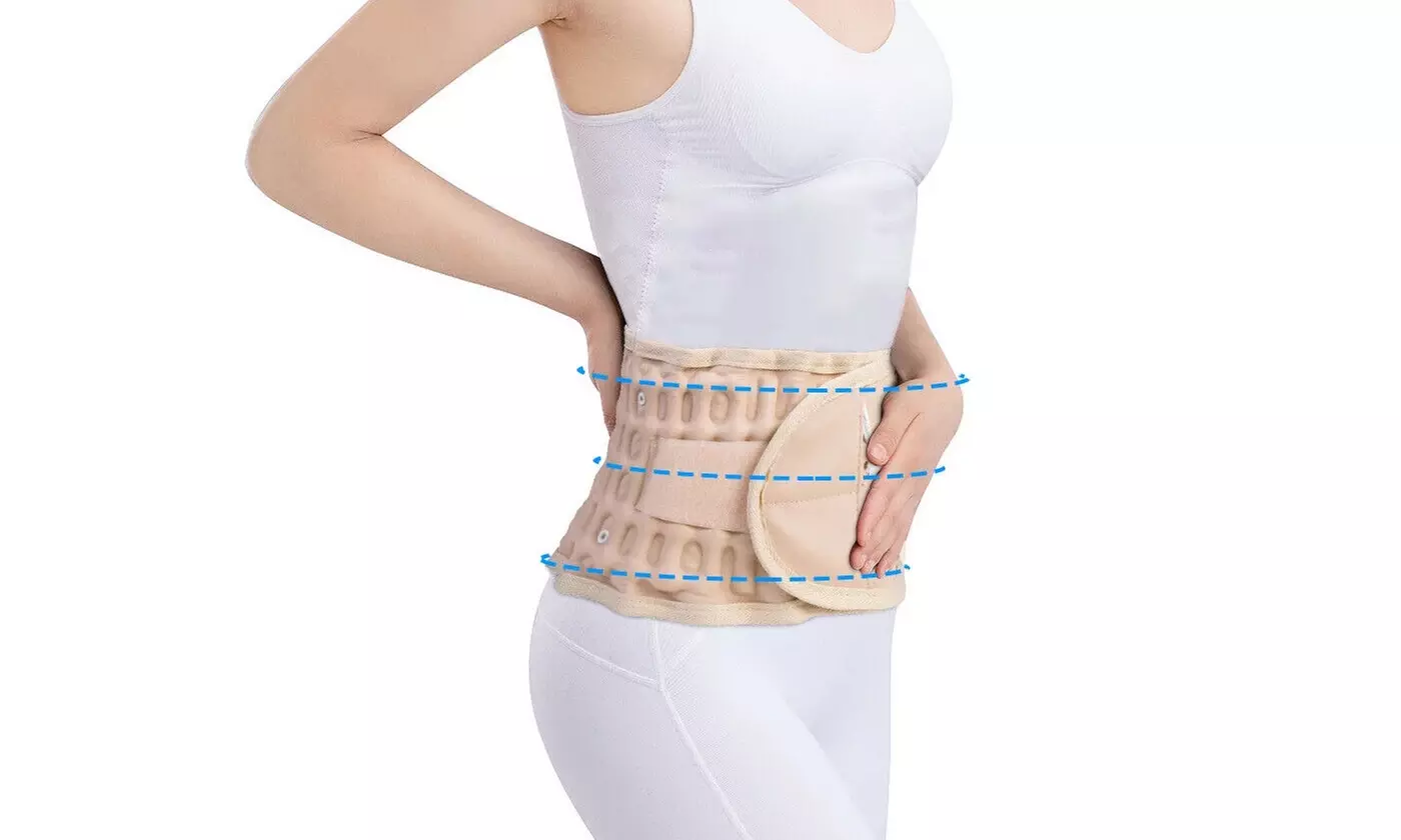 iMounTEK Decompression Back Belt Lumbar Spine Support Lower Back Traction Device
