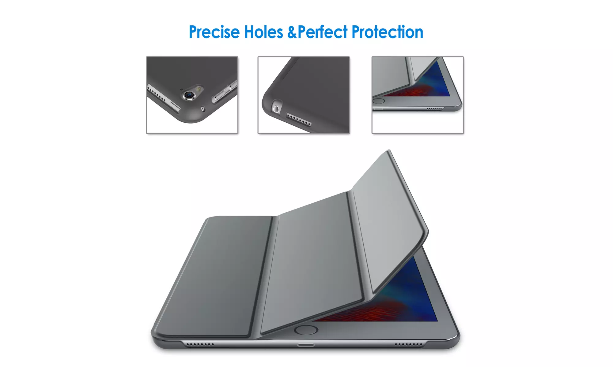 JETech Case for iPad Pro 9.7-Inch 2016 Model, Smart Cover Auto Wake/Sleep