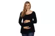 24/7 Comfort Apparel Laguna Maternity Tunic Top - Second Medium