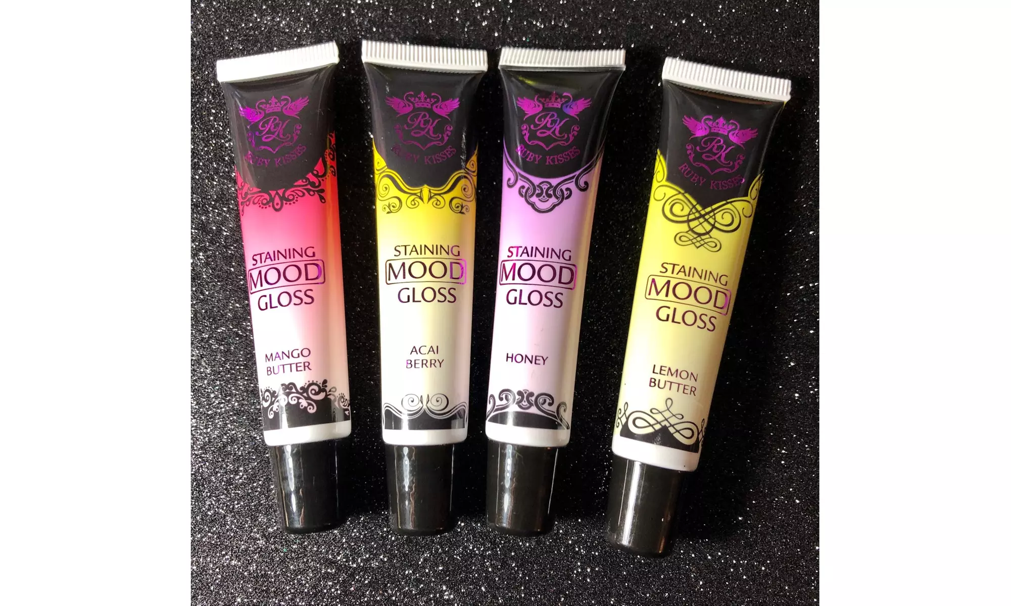 Ruby Kisses Staining Mood Gloss, Set of 4 Shades - Primary Image