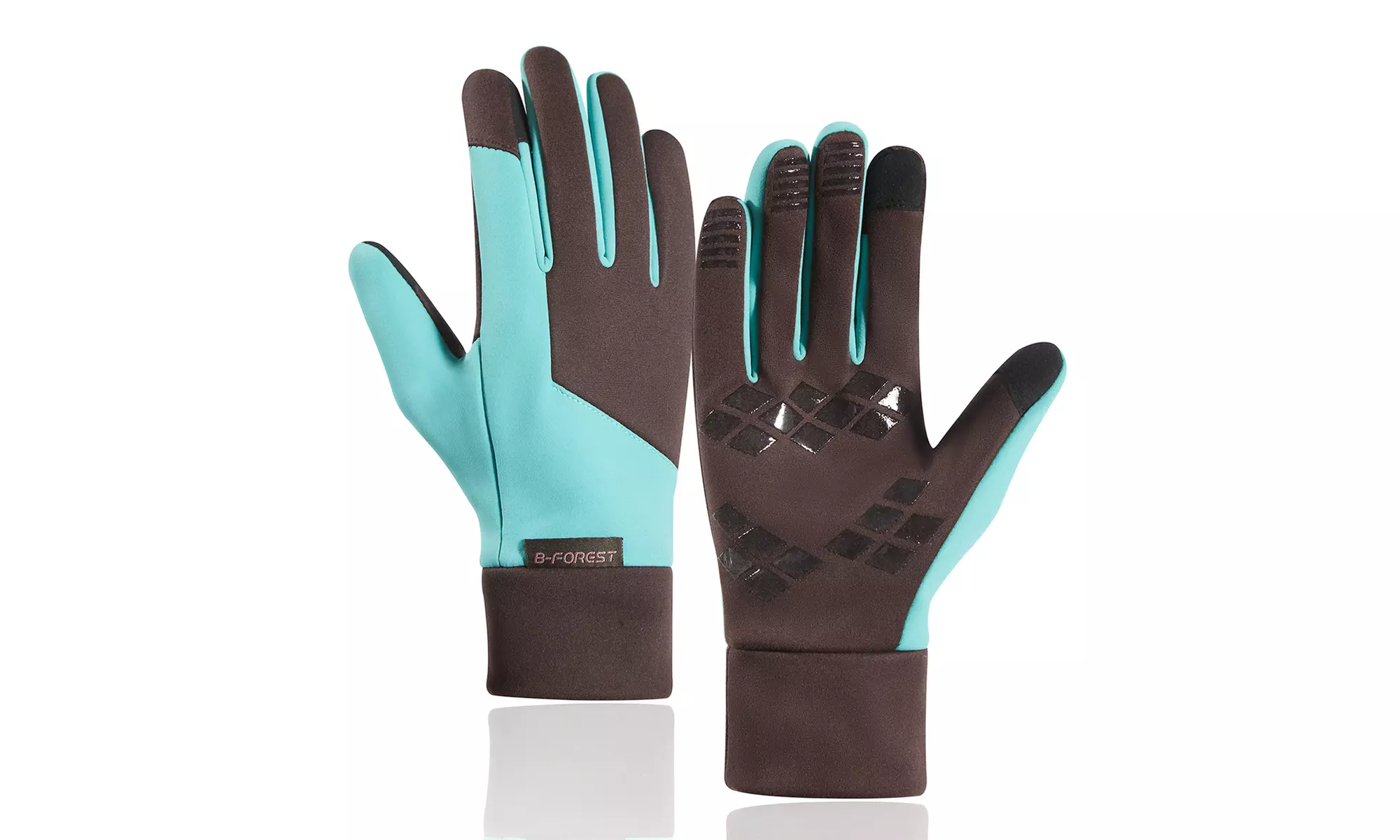 Winter Gloves Windproof Warm Gloves Cold Weather Touch Screen Fingers Gloves - Second Medium