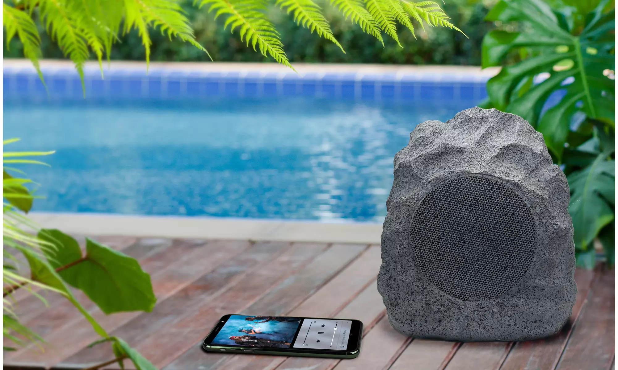 Aduro Ndure Series Outdoor Rugged Rock Style Wireless Speaker - Primary Image