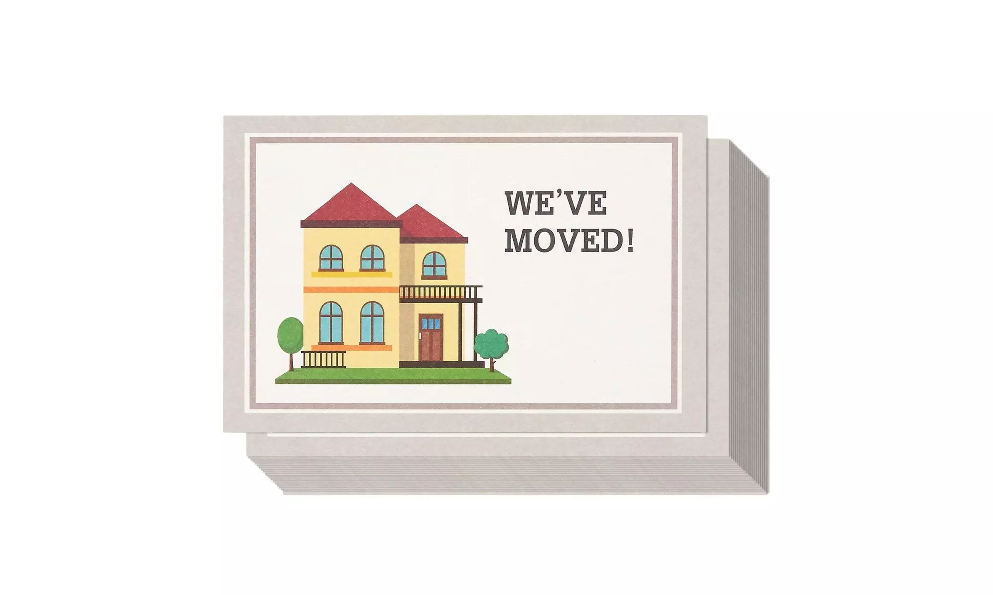 50 x We've Moved Postcard for Moving Change of Address Announcements Self Mailer - Second Medium