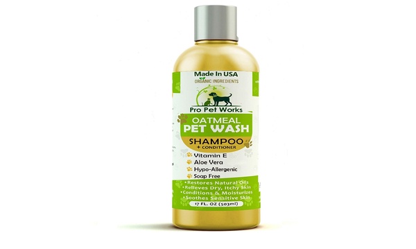 Pro pet works all outlet natural oatmeal dog shampoo